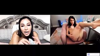 Evelyn Claire és Gianna Dior fiatal lezbi webcamos önnönélvezése