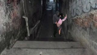 Néger kéjnő keményen meghágva a favela domb urával a funk tánc után